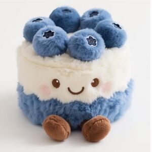 Kids Plush Blueberry Cake Toy 8" Stuffed Animal Plushy